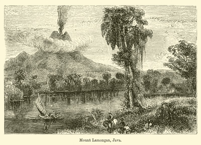 Mount Lamongan, Java av Harden Sidney Melville