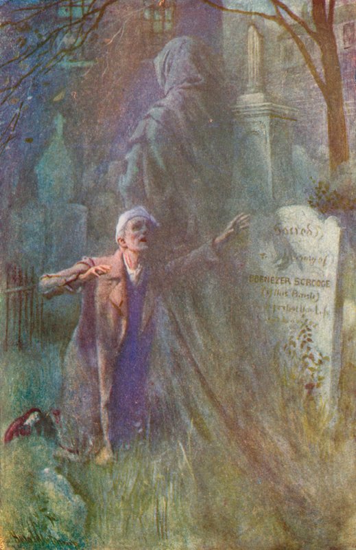 Illustrasjon for A Christmas Carol av Charles Dickens av Harold Copping