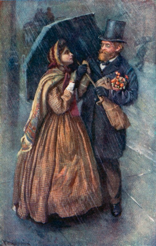 Illustrasjon for gode koner av Louisa M Alcott av Harold Copping