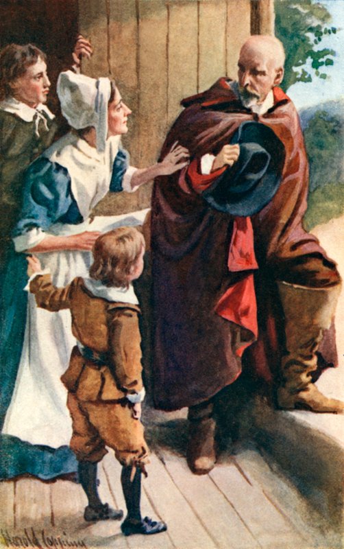 Christianas besøkende av Harold Copping
