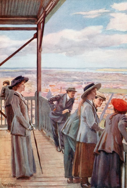 Fra Look Out, Mount Royal, Montreal av Harold Copping
