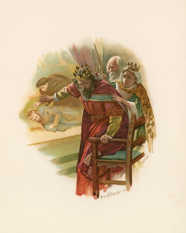 Hamlet - lekescenen av Harold Copping