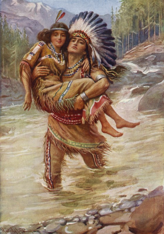 Hiawatha og Minnehaha av Harold Copping