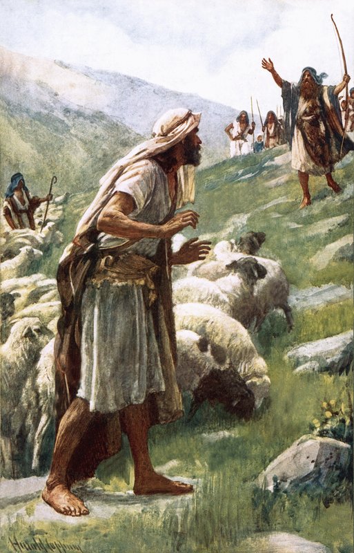 Jakob og Esau av Harold Copping