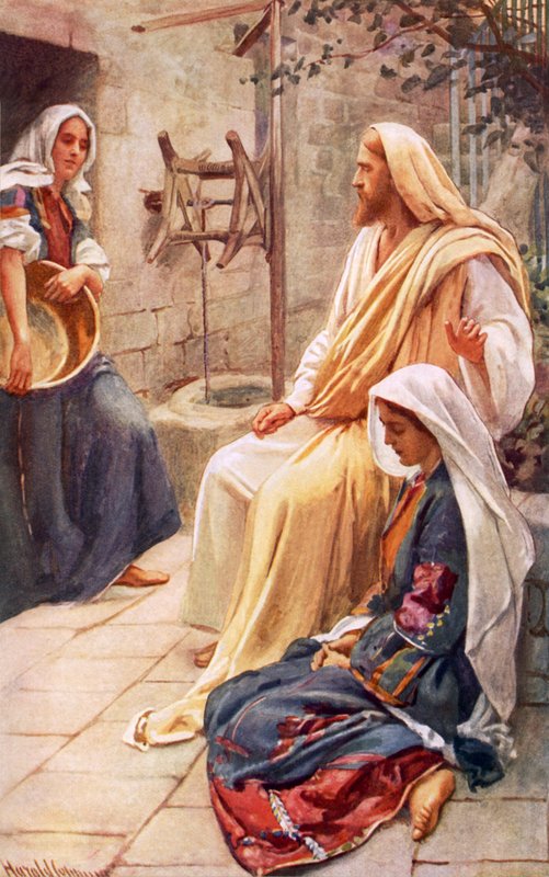Martha og Mary av Harold Copping