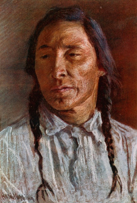 Paul, en svartfotindianer av Harold Copping