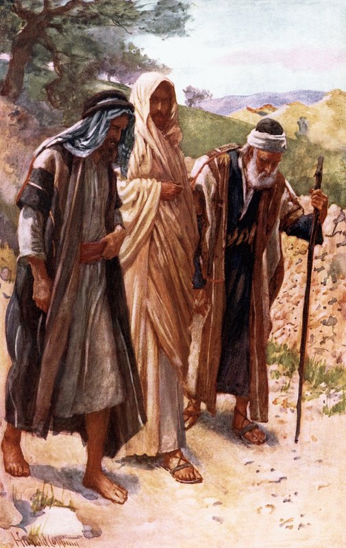 Turen til Emmaus av Harold Copping