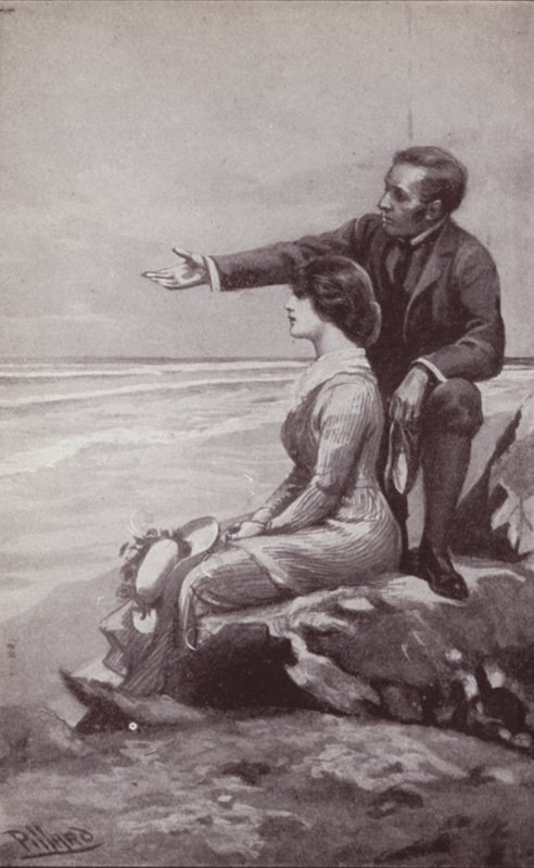 Illustrasjon for The Mystery Of Edwin Drood av Charles Dickens (litho) av Harold Hume Piffard