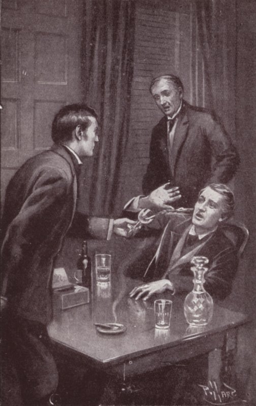 Illustrasjon for The Mystery Of Edwin Drood av Charles Dickens (litho) av Harold Hume Piffard