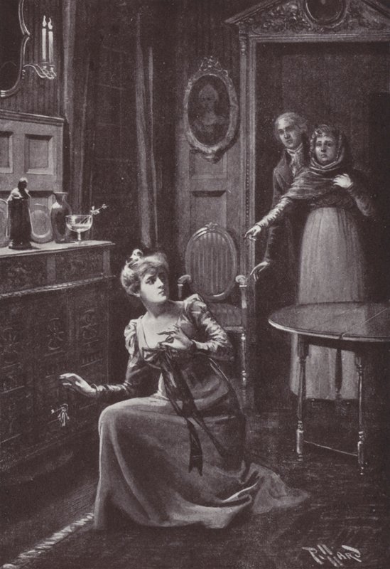 Illustrasjon for Vanity Fair av William Makepeace Thackeray (litho) av Harold Hume Piffard