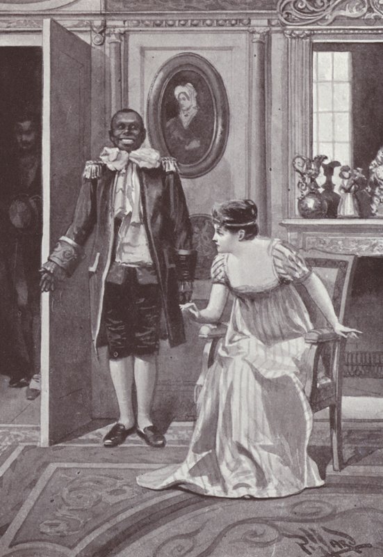 Illustrasjon for Vanity Fair av William Makepeace Thackeray (litho) av Harold Hume Piffard