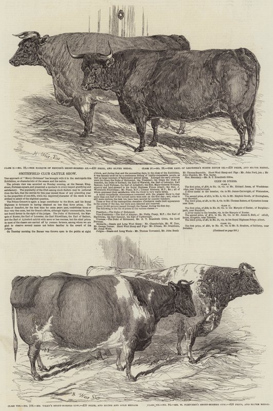 Smithfield Club Cattle Show av Harrison William Weir