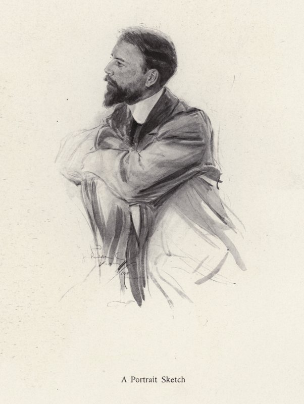 Portrett av en middelaldrende mann (litho) av Harrison Fisher
