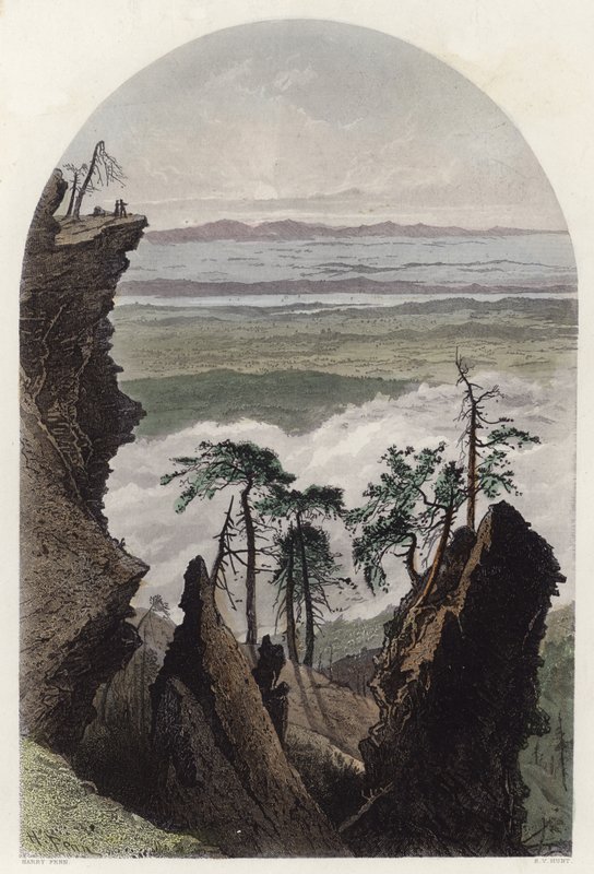 The Catskills, soloppgang fra South Mountain av Harry Fenn