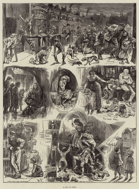 En dag i byen av Harry Furniss
