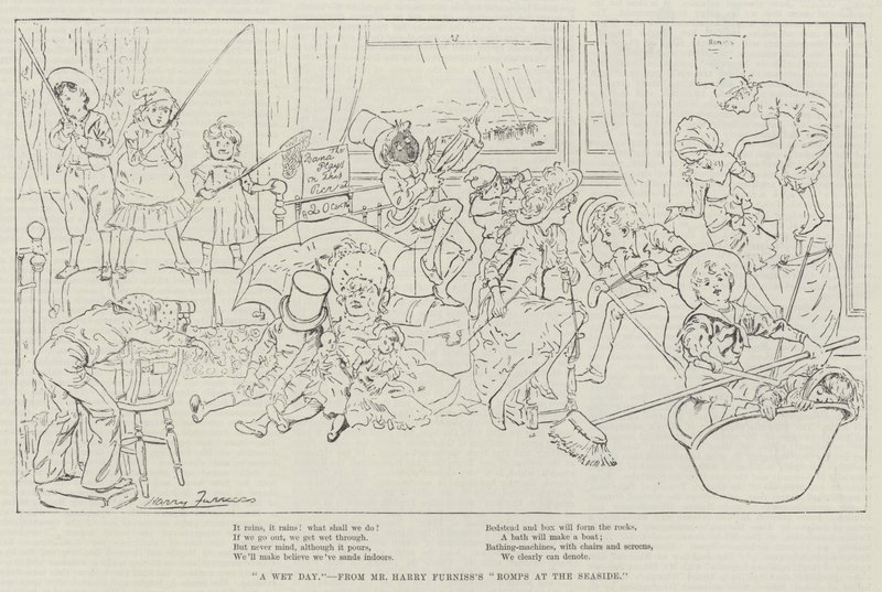 En våt dag av Harry Furniss