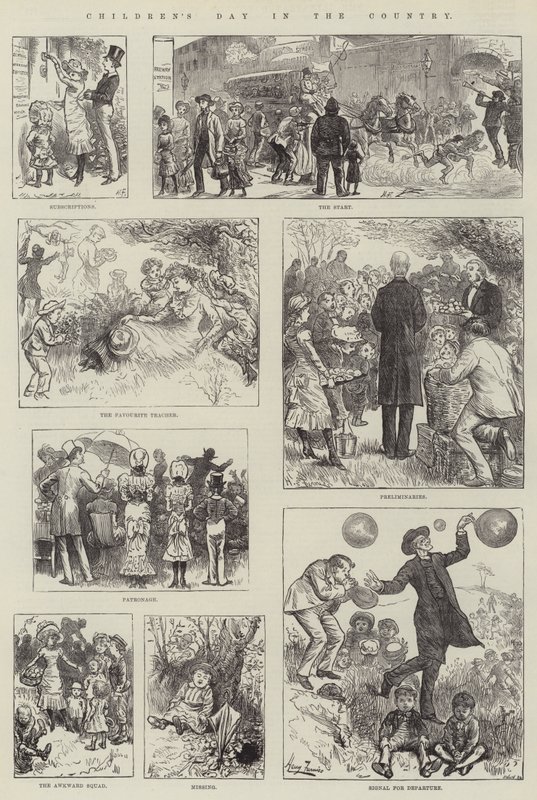 Barnas dag på landet av Harry Furniss