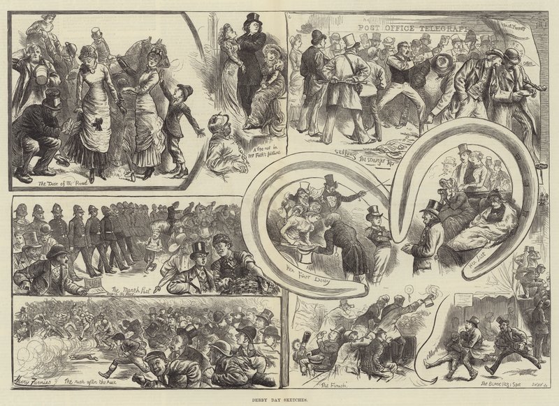 Derby Day Skisser av Harry Furniss