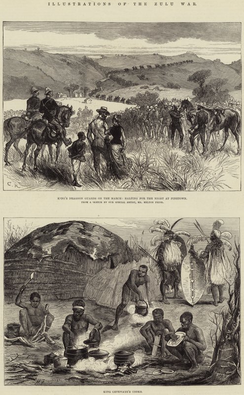 Illustrasjoner av Zulu-krigen av Harry Furniss