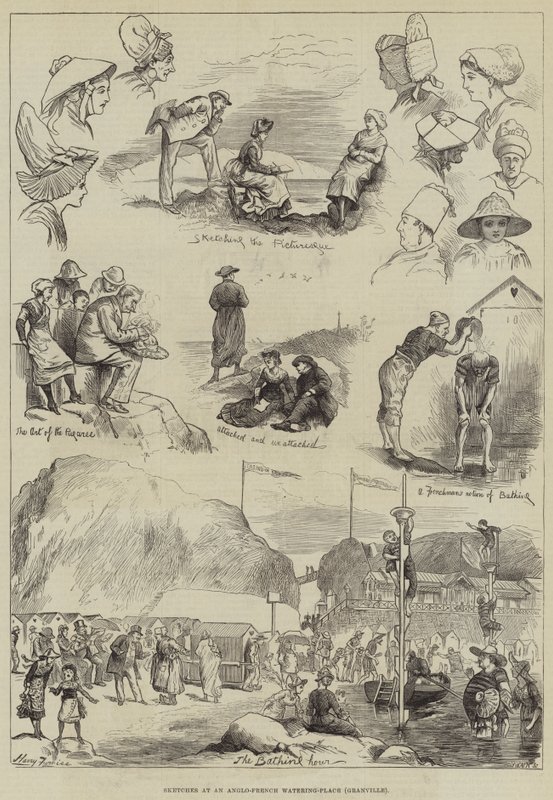 Skisser på et anglo-fransk vanningssted, Granville av Harry Furniss