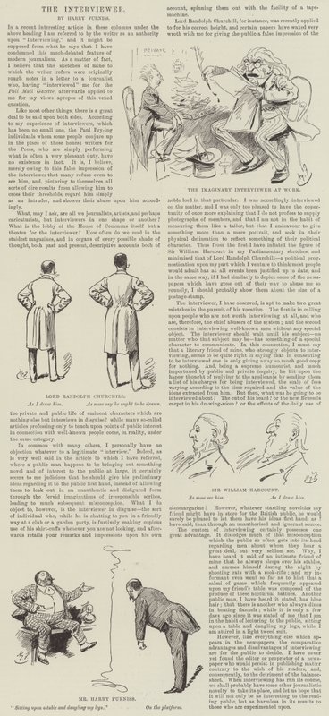 Intervjueren av Harry Furniss