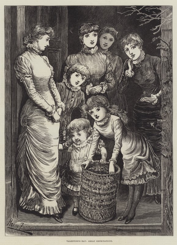 Valentinsdag, store forventninger av Harry Furniss