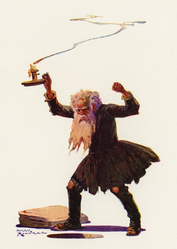 The Miser (farge litho) av Harry Rountree