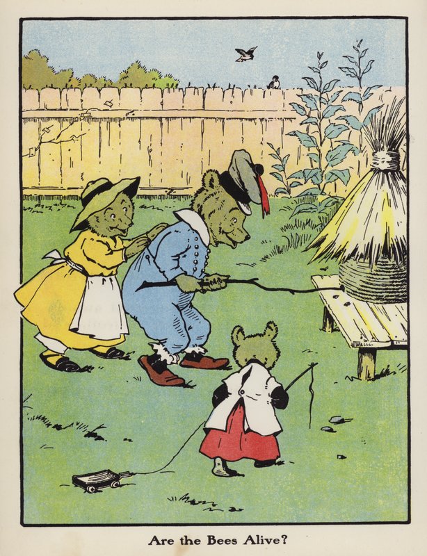 Er biene i live? (farge litho) av Harry B Neilson