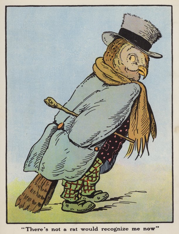 "Det er ikke en rotte som kjenner meg igjen nå" (farge litho) av Harry B Neilson