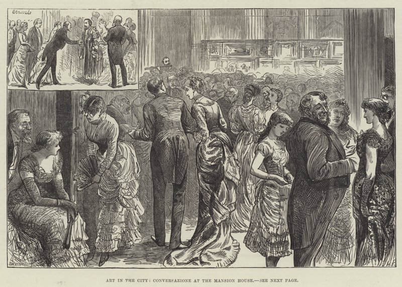 Art in the City, Conversazione på Mansion House av Harry Furniss