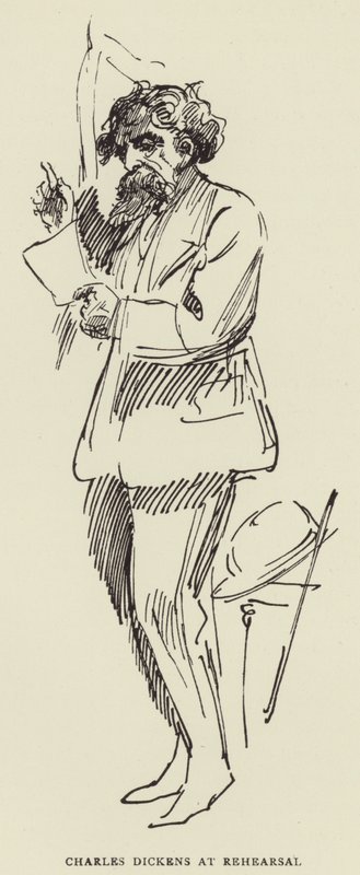 Charles Dickens på prøve av Harry Furniss