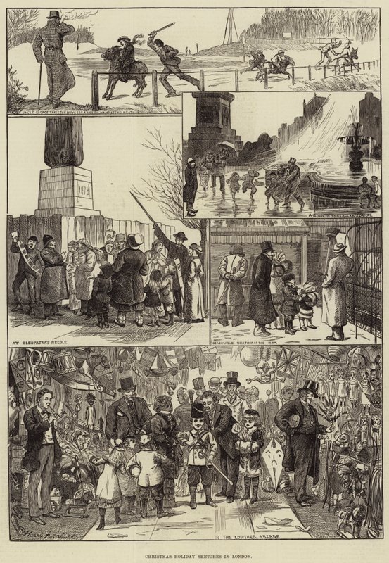 Juleferieskisser i London av Harry Furniss