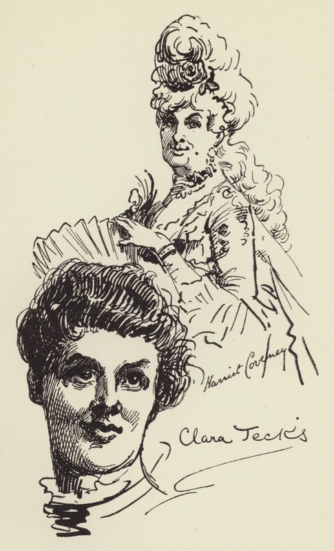 Harriet Coveney og Clara Jecks av Harry Furniss