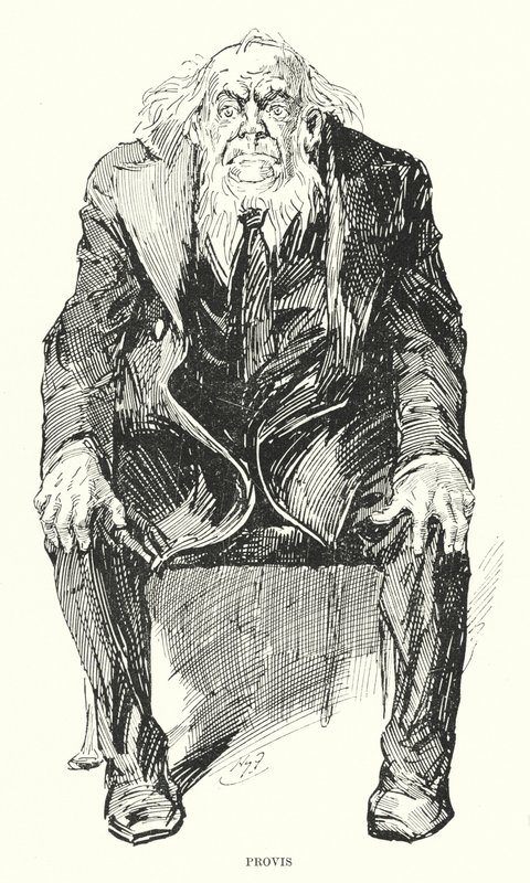 Illustrasjon for store forventninger av Charles Dickens (litho) av Harry Furniss