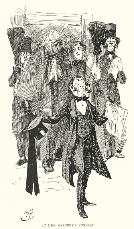 Illustrasjon for store forventninger av Charles Dickens (litho) av Harry Furniss