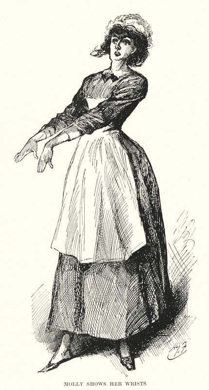 Illustrasjon for store forventninger av Charles Dickens (litho) av Harry Furniss