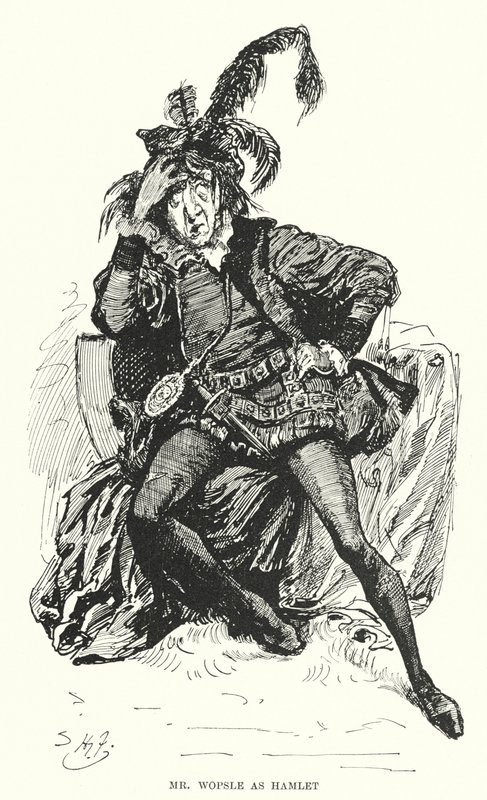 Illustrasjon for store forventninger av Charles Dickens (litho) av Harry Furniss