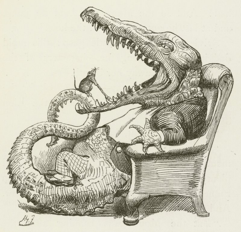 Illustrasjon for Sylvie og Bruno av Lewis Carroll av Harry Furniss