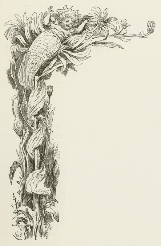 Illustrasjon for Sylvie og Bruno av Lewis Carroll av Harry Furniss