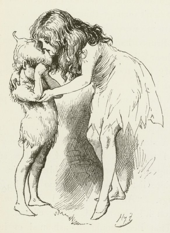 Illustrasjon for Sylvie og Bruno av Lewis Carroll av Harry Furniss