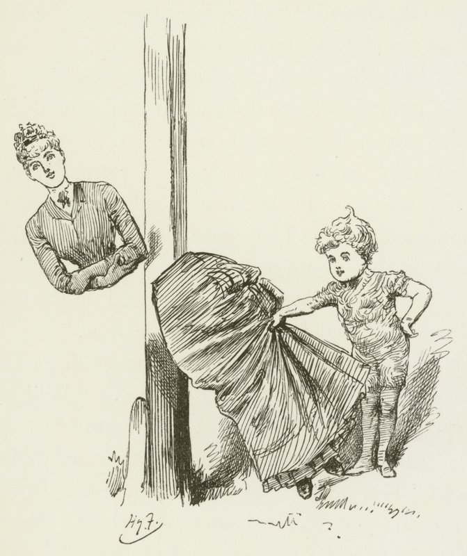 Illustrasjon for Sylvie og Bruno av Lewis Carroll av Harry Furniss