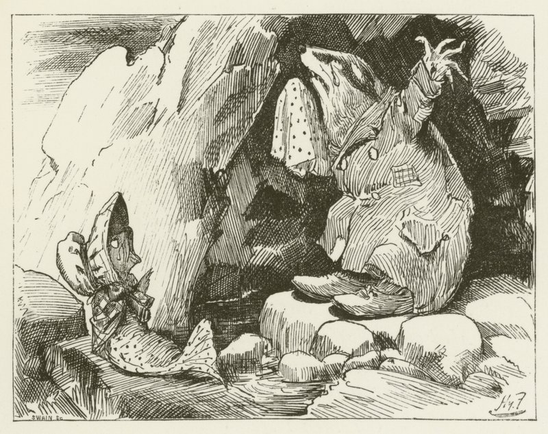 Illustrasjon for Sylvie og Bruno av Lewis Carroll av Harry Furniss