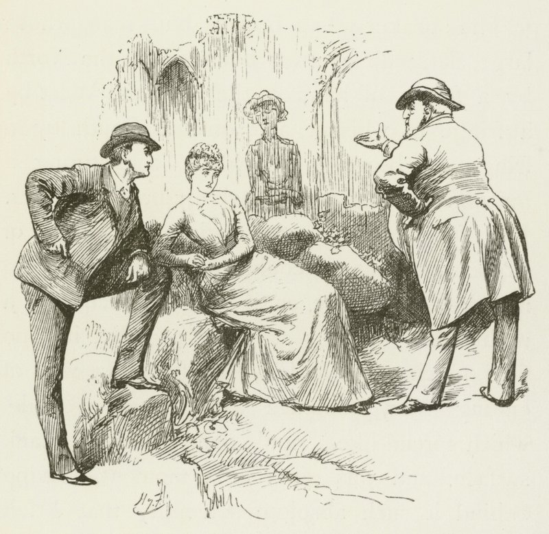 Illustrasjon for Sylvie og Bruno av Lewis Carroll av Harry Furniss