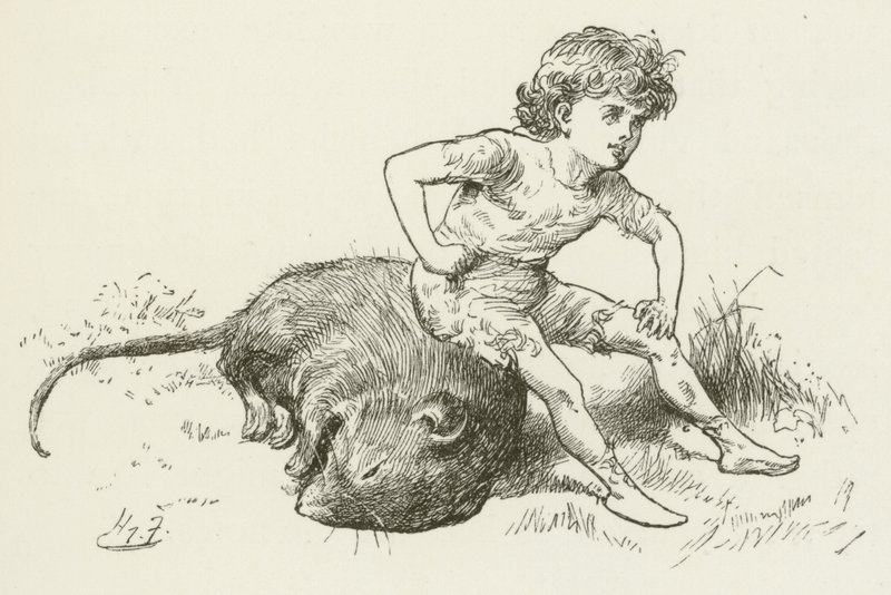 Illustrasjon for Sylvie og Bruno av Lewis Carroll av Harry Furniss