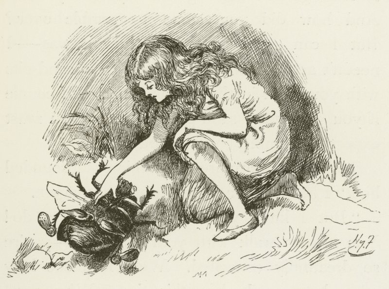 Illustrasjon for Sylvie og Bruno av Lewis Carroll av Harry Furniss