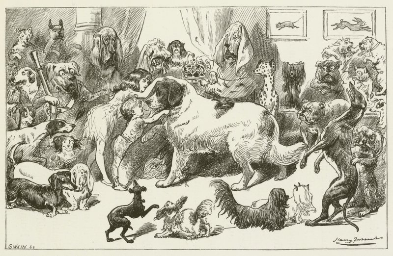 Illustrasjon for Sylvie og Bruno av Lewis Carroll av Harry Furniss