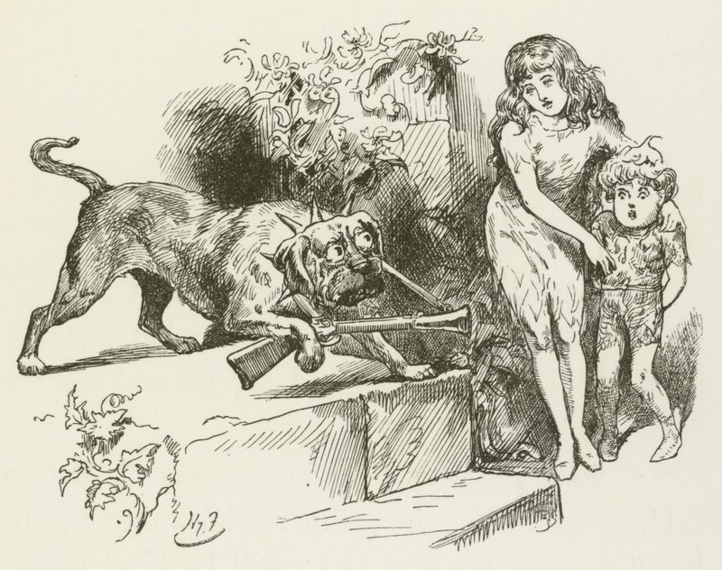 Illustrasjon for Sylvie og Bruno av Lewis Carroll av Harry Furniss