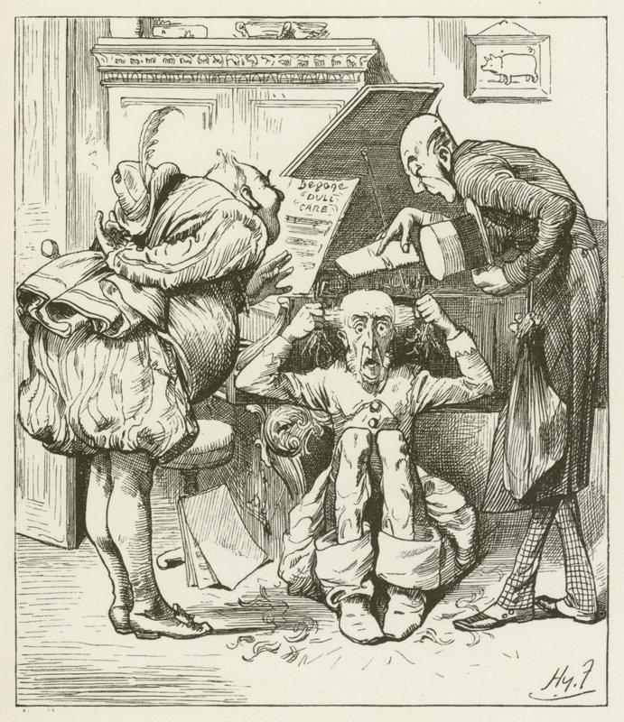 Illustrasjon for Sylvie og Bruno av Lewis Carroll av Harry Furniss