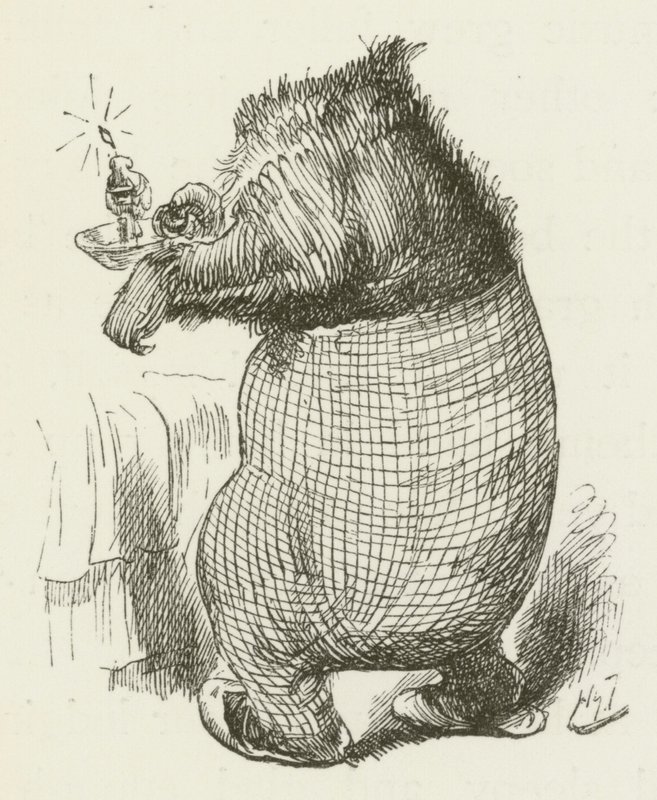 Illustrasjon for Sylvie og Bruno av Lewis Carroll av Harry Furniss