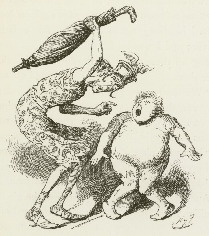 Illustrasjon for Sylvie og Bruno av Lewis Carroll av Harry Furniss